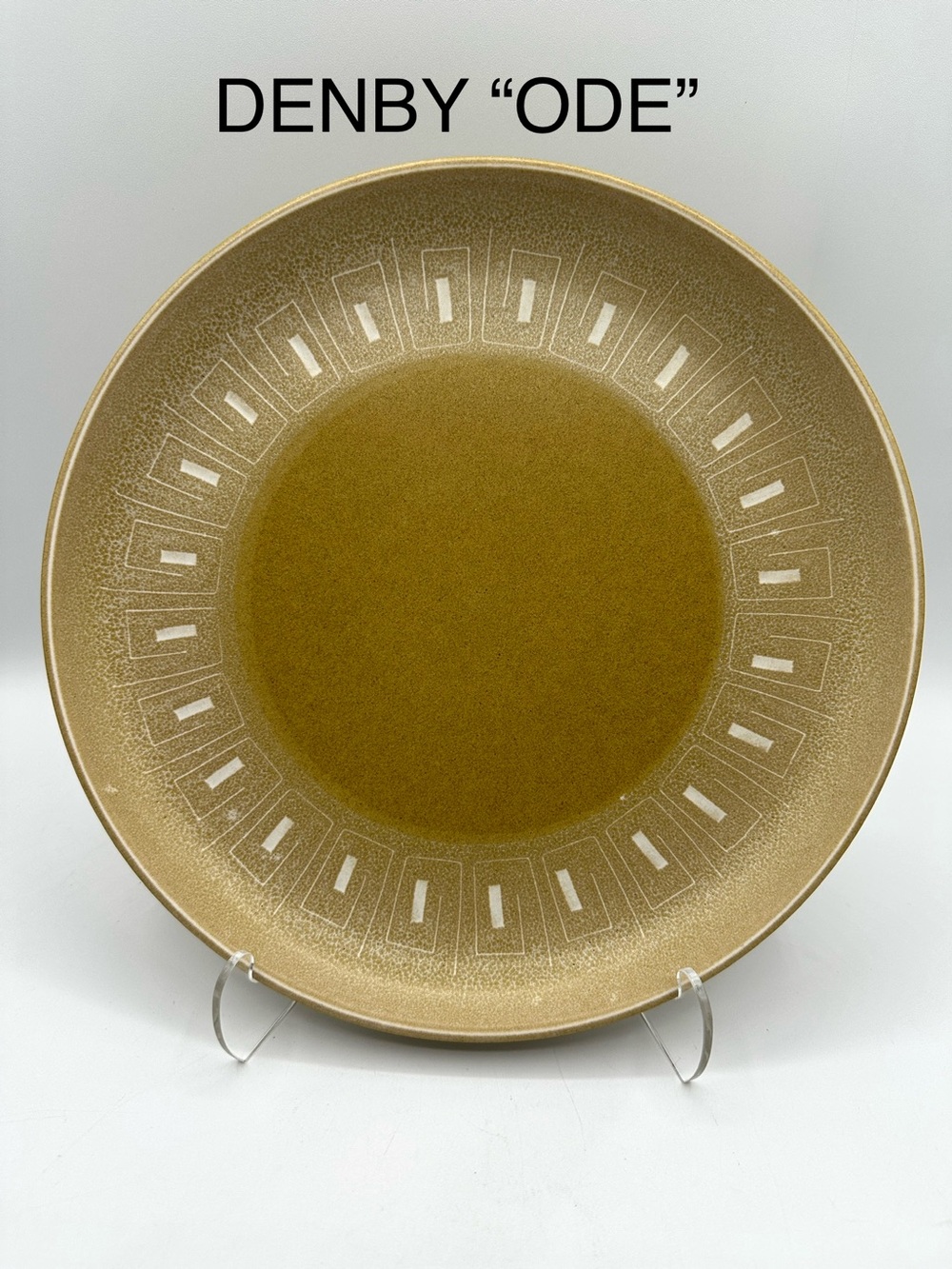 Denby “Ode” Dinner Plate. Made in England. 10”